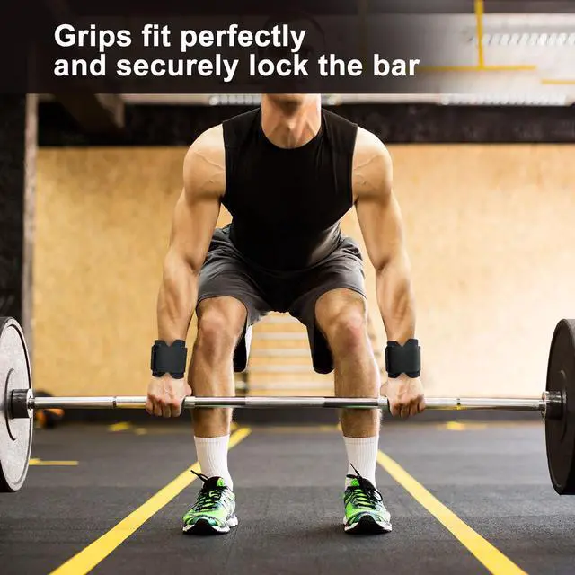 Alt view image 6 of 7 - Lifting Hooks for Weight Lifting: Weightlifting Hooks Wrist Straps Hand Grip Support for Deadlift Weightlifting Gym Gloves for Men & Women (Black)