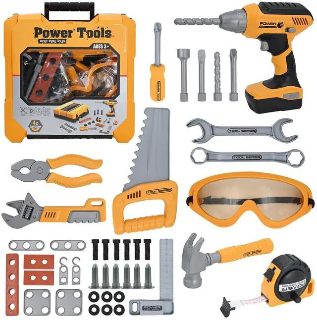Main image of Kids Tool Set for Boys,Toddler Tool Set with Kids Tool Box & Electronic Toy Drill,Construction Pretend Play Tools for Kids,Toys for 3 4 5 Year Old Boys,Toddler Boy Toys