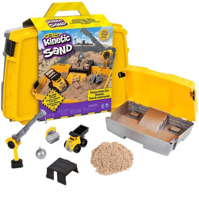 Main image of Construction Site, Moldable Play Sand Sensory Toys, Ages 3+