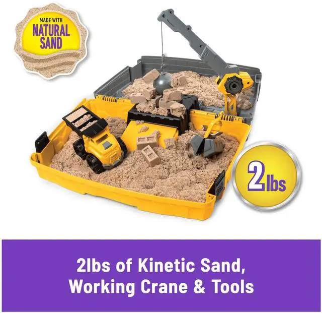 Alt view image 2 of 7 - Construction Site, Moldable Play Sand Sensory Toys, Ages 3+