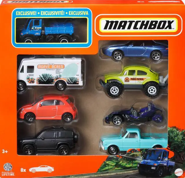 Alt view image 3 of 6 - 8-Pack Die-Cast Vehicles with 1 Exclusive (Styles May Vary)