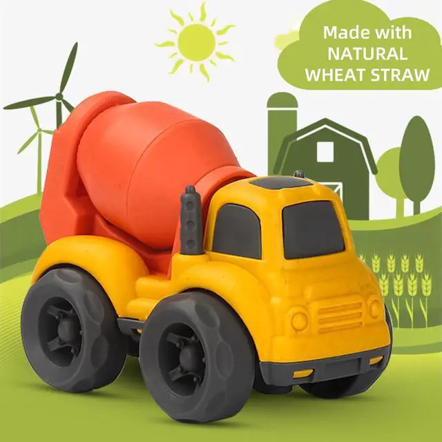 Alt view image 2 of 6 - Toddler Car Toys for 2-4 Years Old, Dump Truck, Mixer Cement Set