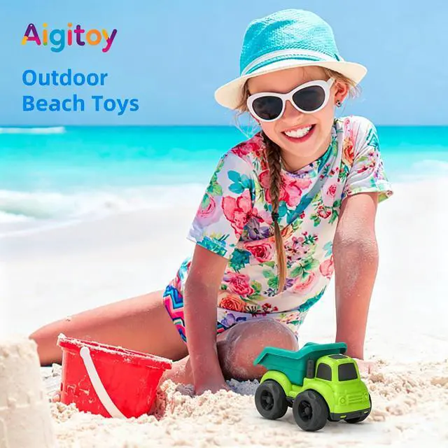 Alt view image 6 of 6 - Toddler Car Toys for 2-4 Years Old, Dump Truck, Mixer Cement Set