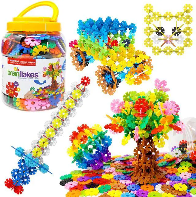 Main image of 500 Piece Set, Ages 3+, Interlocking Plastic Disc Toy for Creative Building, Educational STEM Learning, Construction Block Play for Kids, Teens, Adults, Boys, and Girls