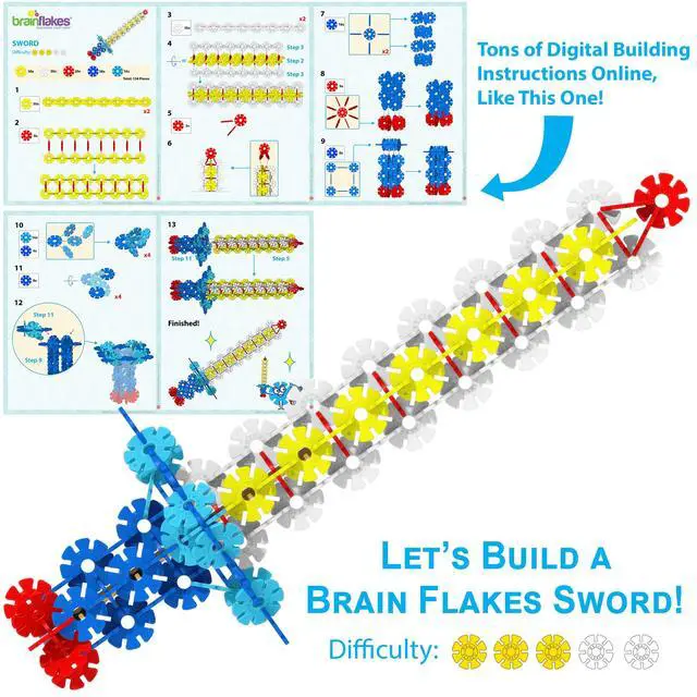 Alt view image 7 of 7 - 500 Piece Set, Ages 3+, Interlocking Plastic Disc Toy for Creative Building, Educational STEM Learning, Construction Block Play for Kids, Teens, Adults, Boys, and Girls
