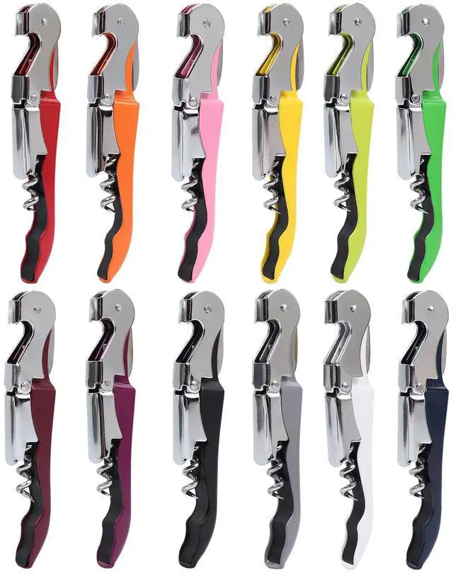 Main image of 12 Pack Wine Opener,Waiter Corkscrew Wine Key for Servers12 Color