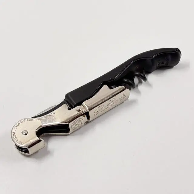 Alt view image 3 of 5 - Professional DoubleHinged Waiters Corkscrew (Classic 500) Luxury SommelierGrade Wine Opener with Signature Pulltaps Logo & Precision Foil Cutter