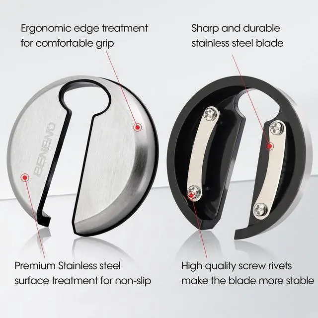 Alt view image 3 of 7 - Wine Opener with Stainless Steel Wine Foil Cutter, Ash silver