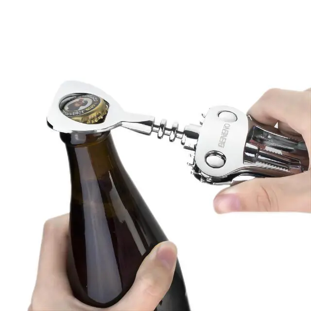 Alt view image 6 of 7 - Wine Opener with Stainless Steel Wine Foil Cutter, Ash silver