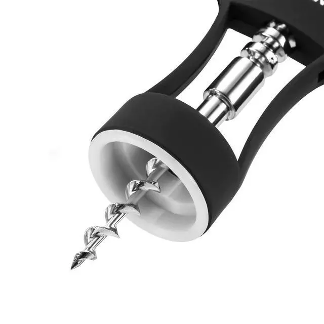 Alt view image 7 of 7 - Premium Classic Wing Corkscrew Wine Opener and Bottle Opener, Black