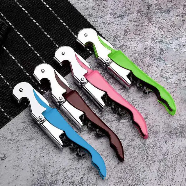 Alt view image 5 of 5 - Waiters Corkscrew, Wine Bottle Opener, Wine Key, Multi-Functional All-in-1(Multi-Color, Pack of 4)