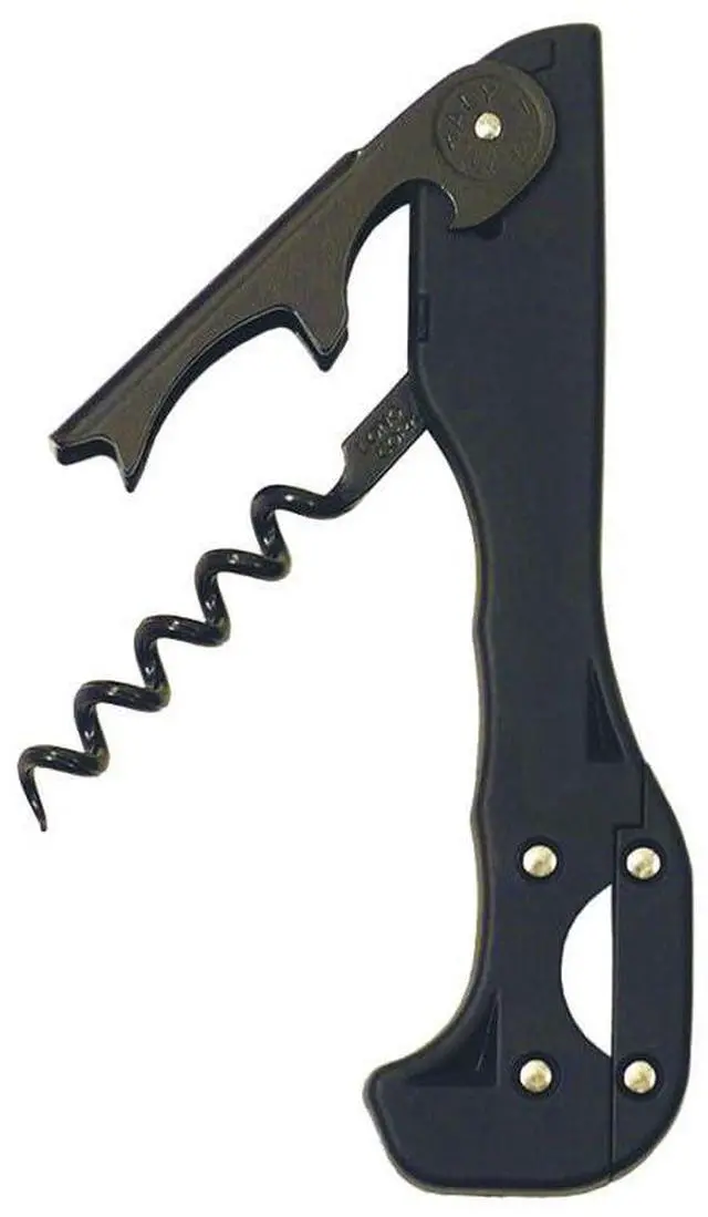 Main image of Boomerang Two-step Soft-touch Corkscrew, Black