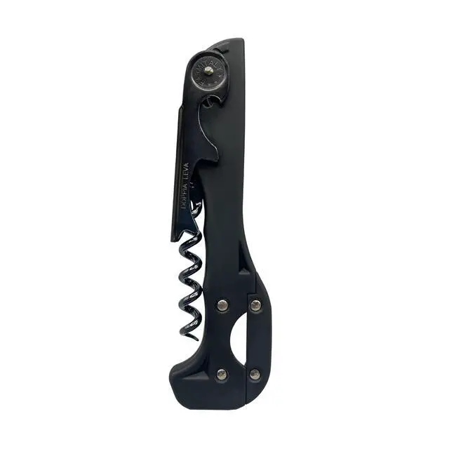 Alt view image 2 of 3 - Boomerang Two-step Soft-touch Corkscrew, Black