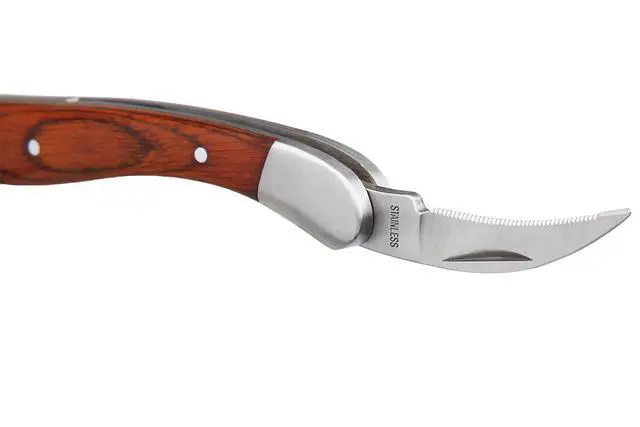 Alt view image 5 of 7 - Premium Waiters Corkscrew - 3 in 1 Stainless Steel Wine Opener with Rosewood Pull Tap Handle Bottle Opener and Serrated Foil Cutter