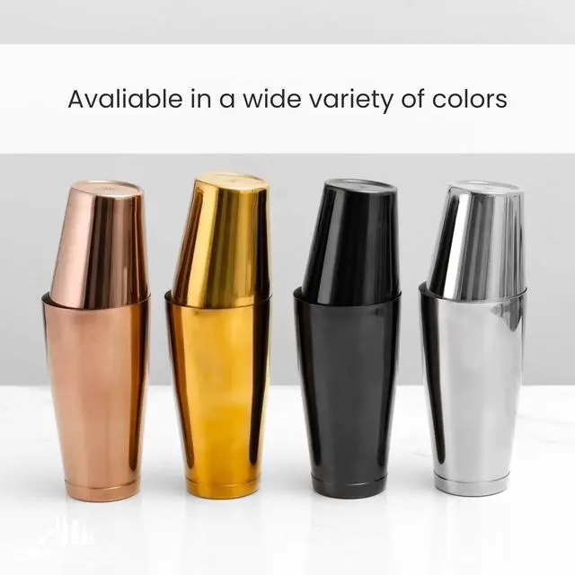 Alt view image 7 of 7 - Boston Cocktail Shaker Set, Weighted and Unweighted, 18 Oz