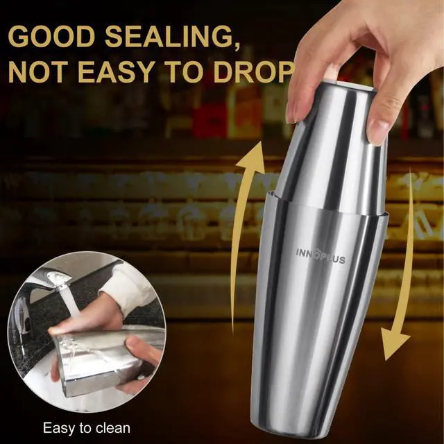 Alt view image 3 of 7 - Cocktail Shaker,Cocktail Shaker Set 6 Pcs,27OZ Drink Shaker