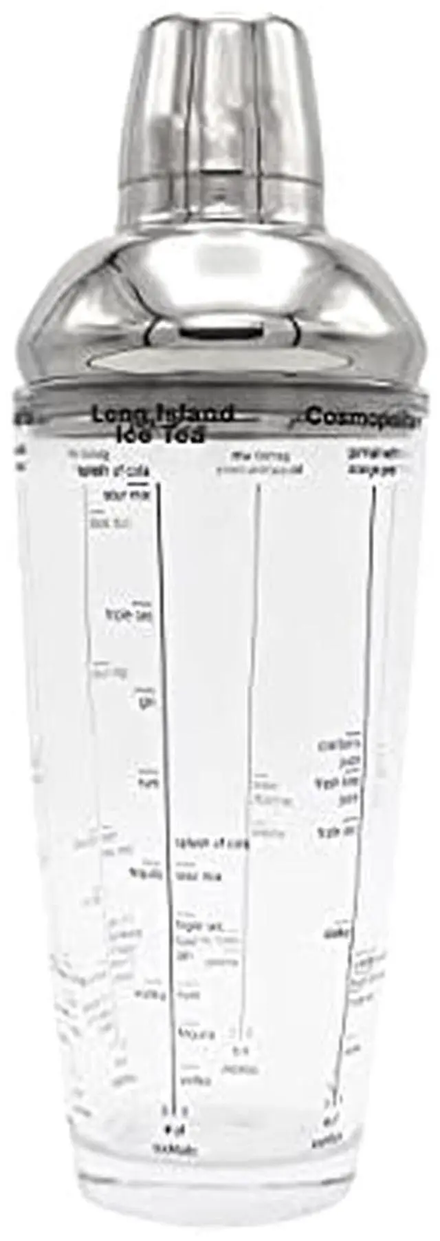 Main image of 24oz Glass Cocktail Shaker, Includes Six Recipes