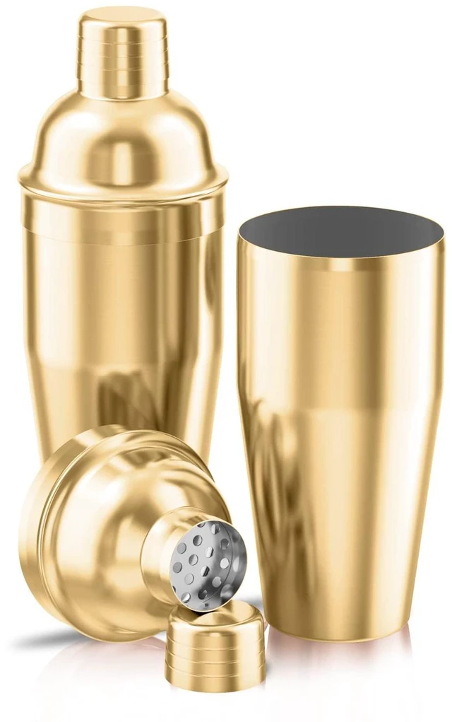 Alt view image 2 of 6 - Cocktail Shaker,24oz Martini Shaker,Drink Shaker Mixer,Gold