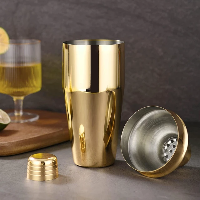 Alt view image 5 of 6 - Cocktail Shaker,24oz Martini Shaker,Drink Shaker Mixer,Gold