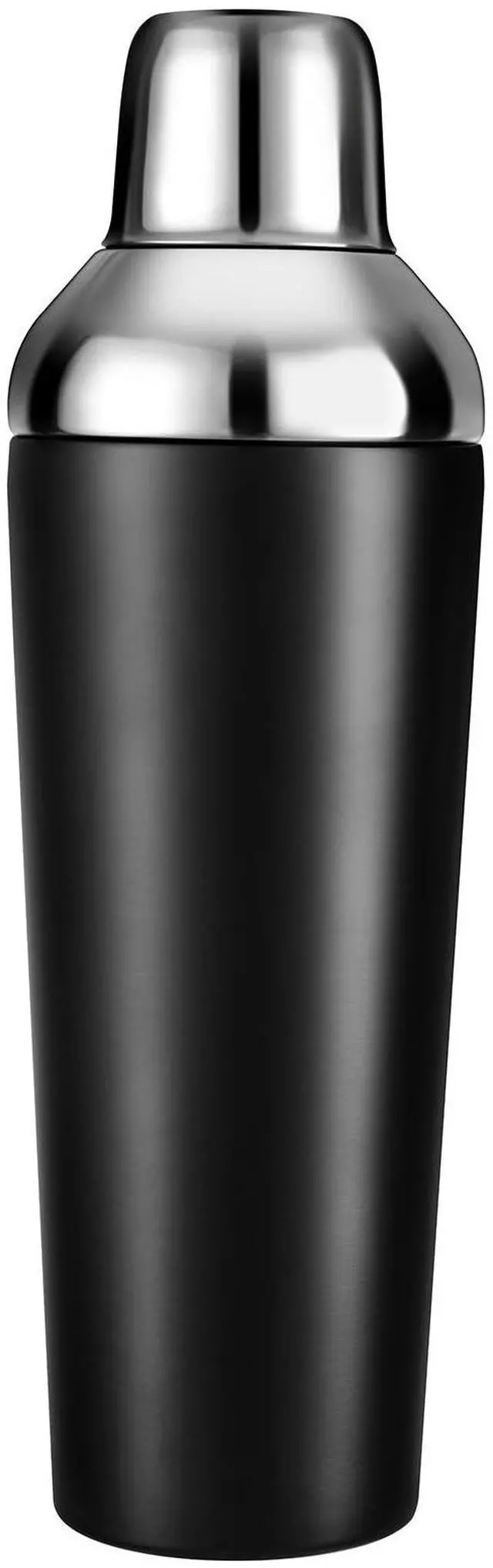 Main image of Insulated Cocktail Shaker Black - 23oz Double Wall Vacuum Stainless Steel Martini Shaker with Built-in Strainer & Jigger Lid, Pro Leak-Proof Weighted Shaker for Home Bar, Premium Bar Gift Set