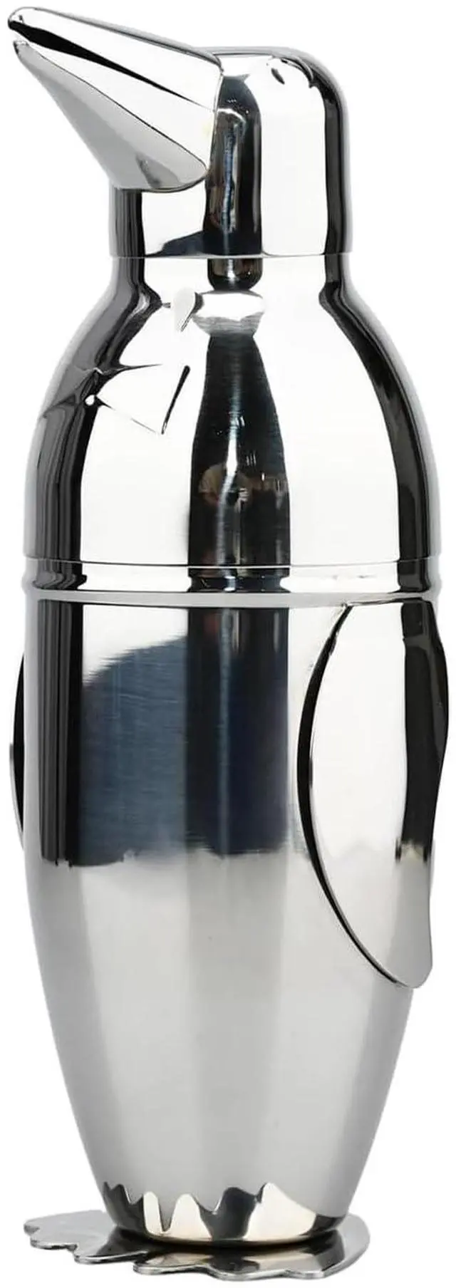 Main image of Penguin Cocktail Shaker with Strainer, Bar Essentials, Bartender Shaker and Strainer Set, Stainless Steel Shaker Bottle, 17 oz