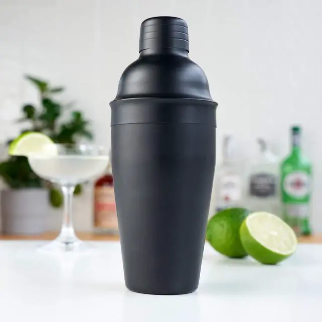 Alt view image 5 of 7 - Ash Stainless Steel Cocktail Shaker for Cold Brew Cocktails, Margarita, Whiskey Sour, Espresso Martini Shaker, Home Bar Accessories, Bartender Gifts, 18 oz, Set of 1, Matte Black