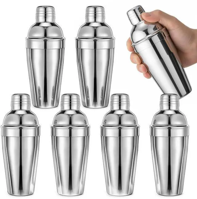 Main image of 6 PCS Cocktail Shakers Professional, 18.6 Oz Stainless Steel Martini Shaker