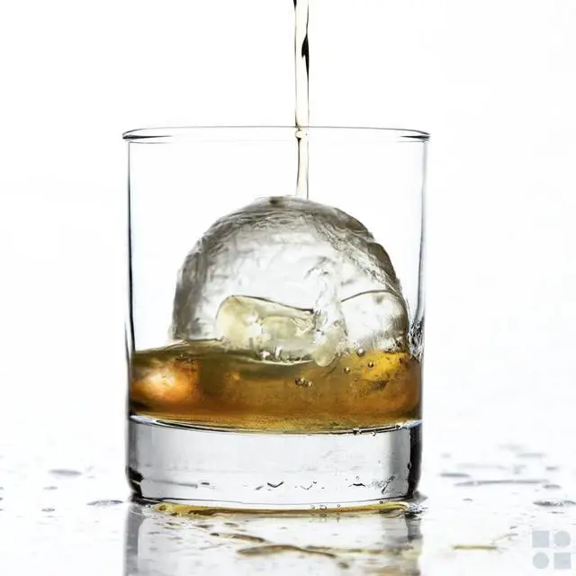 Alt view image 2 of 7 - Ball Ice Cube Tray and Big Cube Molds for Whiskey, Slow Melting Set