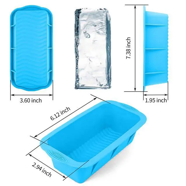 Alt view image 2 of 7 - Extra Large Ice Block Mold, 4 Pack 9.4lb Big Ice Cube Molds