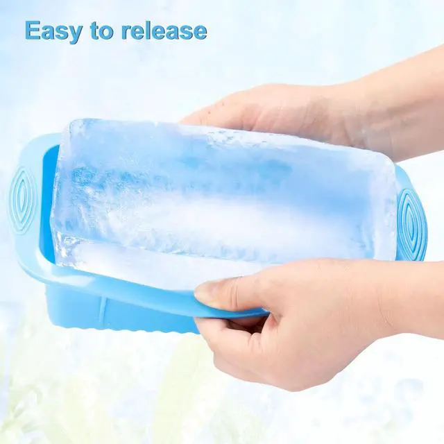 Alt view image 3 of 7 - Extra Large Ice Block Mold, 4 Pack 9.4lb Big Ice Cube Molds