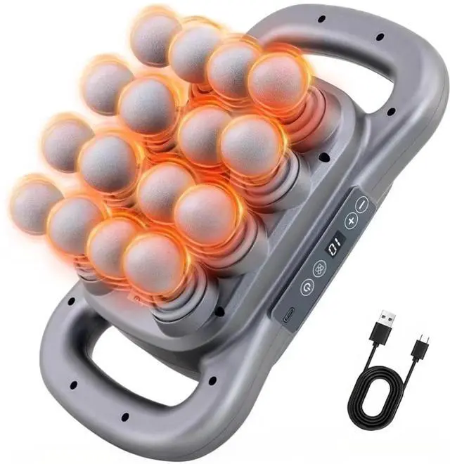 Main image of 16 Head Massage Gun Deep Tissue, 16 Head Massager 9 Modes 9 Levels, Back Massager for Pain Relief Deep Tissue,Massager for Neck Head Shoulders Legs Foot, Body Muscle Massager Pain Relief