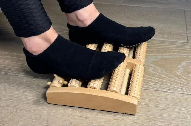 Alt view image 5 of 5 - Foot Massager for Plantar Fasciitis Relief, Neuropathy, Feets Pain Roller, Relaxing Gift for Mom and Grandmother