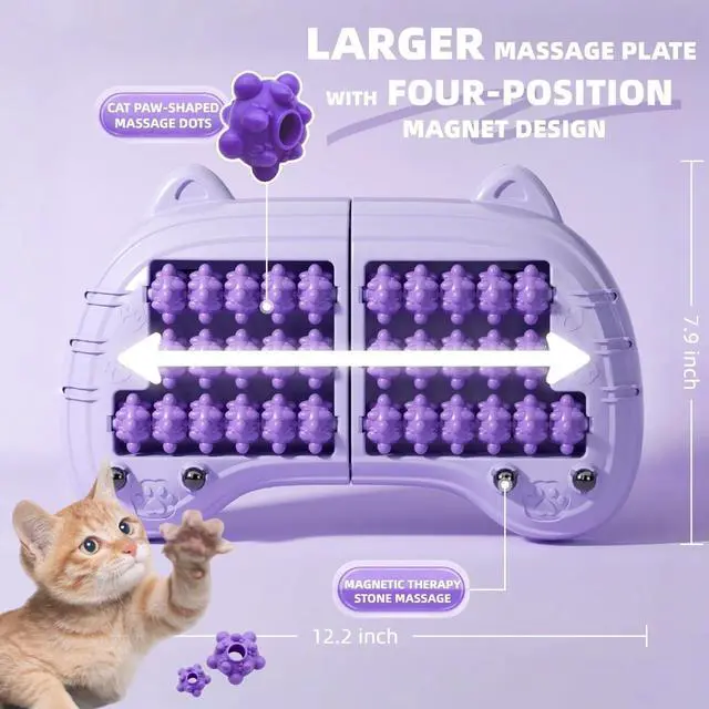 Alt view image 4 of 7 - Foot Roller Massager for Plantar Fasciitis Relief, Large Size, Eases Foot Pain & Cold Feet, Enhances Circulation, Portable, Split into Two, Full-Body Washable, Purple