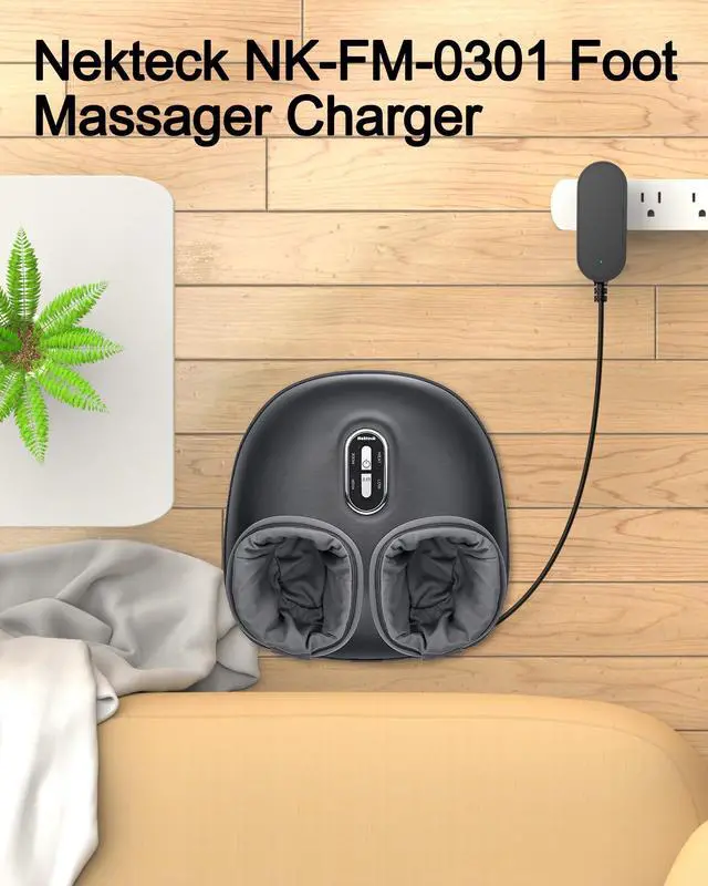 Alt view image 3 of 5 - 12V Foot Massager Charger for Nekteck,RENPHO,Breo,Snailax,Medcursor,Etekcity,MOUNTRAX Foot Massager Machine AC Power Adapter Charger Replacement