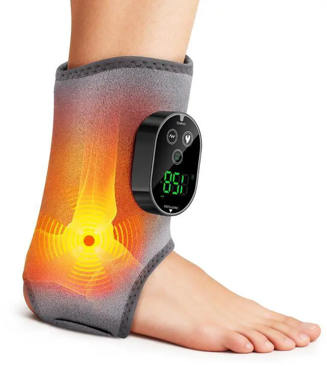 Main image of Foot Massager for Pain Relief, Cordless Ankle Heating Pad, Heated Ankle Wrap,with 6 Heating 3 Massage Modes & Timer, Foot Massager with Heat