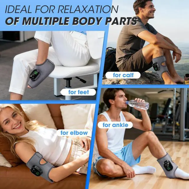 Alt view image 5 of 7 - Foot Massager for Pain Relief, Cordless Ankle Heating Pad, Heated Ankle Wrap,with 6 Heating 3 Massage Modes & Timer, Foot Massager with Heat