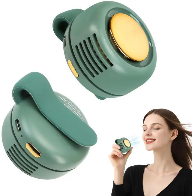 Main image of Portable Waist Clip Fan, Silent Mini Bladeless Fan Clip On, Adjustable 3-Speed Suspended Whirlwind Cooler Fans Clip-on for Shirt and Waist, Outdoor & Travel & Office, Travel Accessories Gift