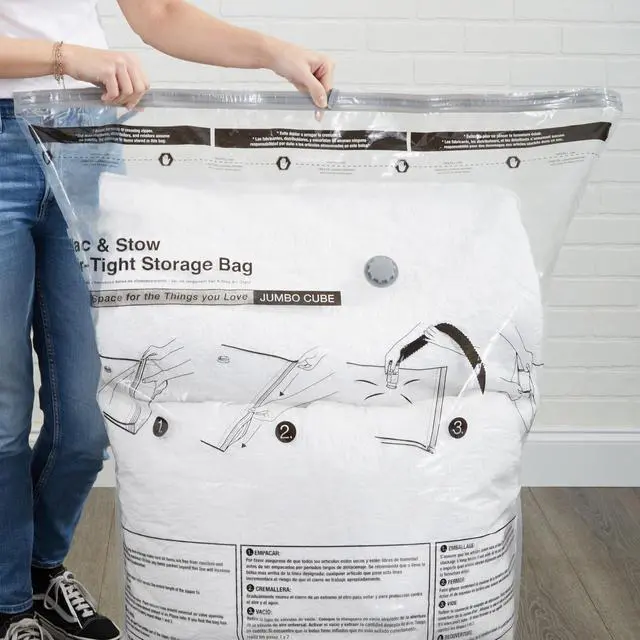 Alt view image 4 of 7 - Air-Tight Jumbo Cube Vacuum Storage Bags