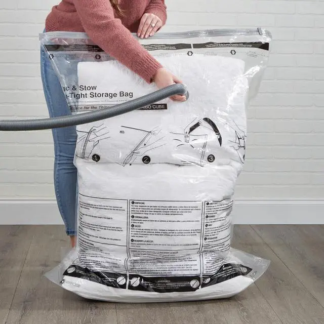 Alt view image 6 of 7 - Air-Tight Jumbo Cube Vacuum Storage Bags