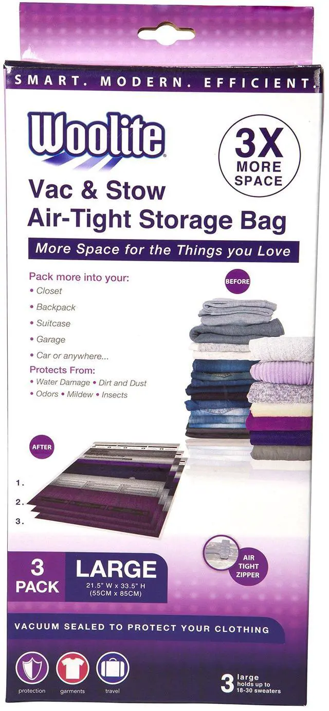 Main image of 3 Piece Air-Tight Large Vacuum Storage Bags
