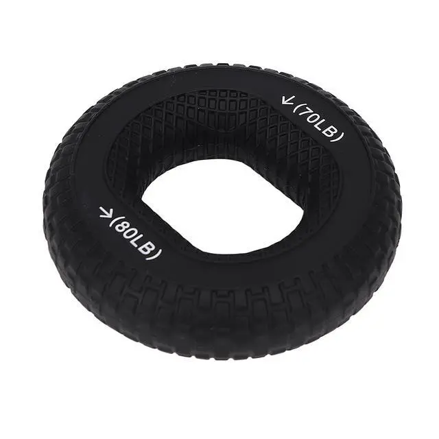 Alt view image 2 of 7 - Hand Grip Strengthener Ring finger stretching donut Heavy Duty 70-80LB Soft Silicone Tire Texture Portable Finger Exerciser for Forearm and Finger Strength Grip Strengtheners