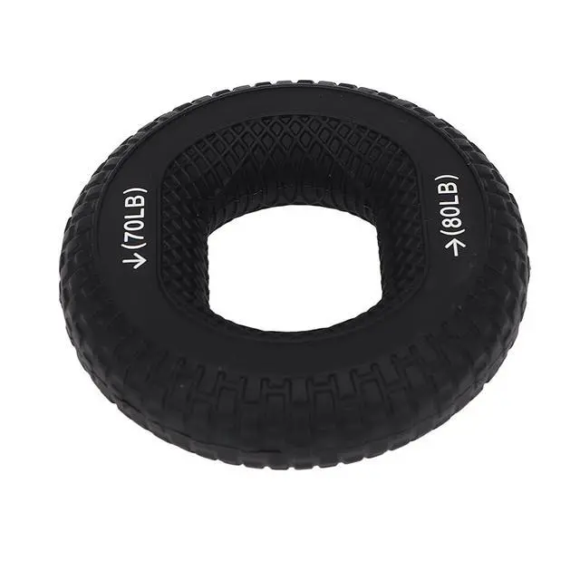Alt view image 4 of 7 - Hand Grip Strengthener Ring finger stretching donut Heavy Duty 70-80LB Soft Silicone Tire Texture Portable Finger Exerciser for Forearm and Finger Strength Grip Strengtheners