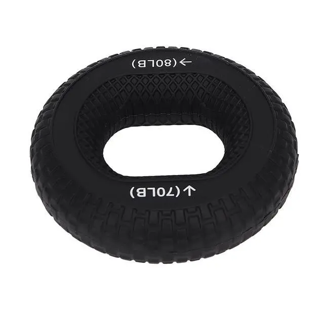 Alt view image 6 of 7 - Hand Grip Strengthener Ring finger stretching donut Heavy Duty 70-80LB Soft Silicone Tire Texture Portable Finger Exerciser for Forearm and Finger Strength Grip Strengtheners