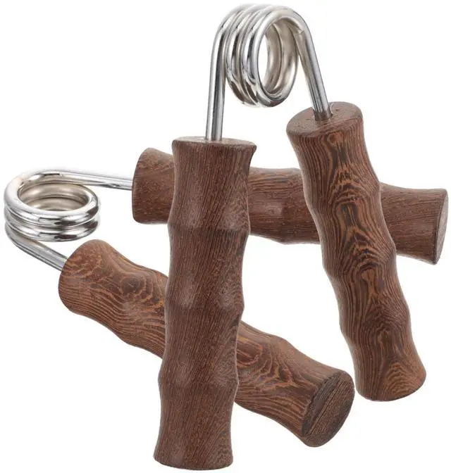 Main image of 1pair Wooden Hand Gripper Kit Fitness Arm Strength Trainer Non-skid Grip for Home Gym Hand Exerciser for Strengthening Fingers Forearms for Workout Enthusiasts