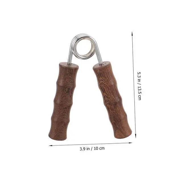 Alt view image 3 of 7 - 1pair Wooden Hand Gripper Kit Fitness Arm Strength Trainer Non-skid Grip for Home Gym Hand Exerciser for Strengthening Fingers Forearms for Workout Enthusiasts