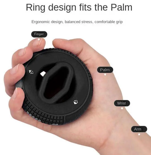 Alt view image 2 of 7 - Hand Grip Strengthener, 40 to 50KG Silicone Grip Trainer Anti Slip Strength Training Ring for Finger and Forearm Exercise Grip Trainer for Rock Climbing