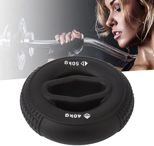 Alt view image 4 of 7 - Hand Grip Strengthener, 40 to 50KG Silicone Grip Trainer Anti Slip Strength Training Ring for Finger and Forearm Exercise Grip Trainer for Rock Climbing