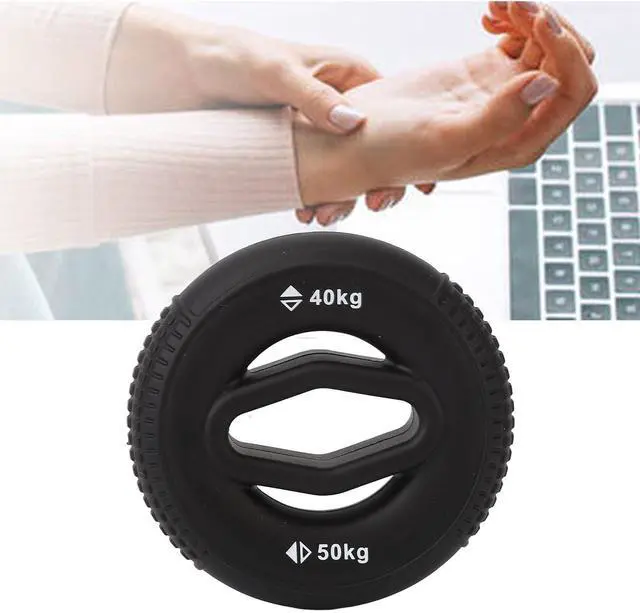 Alt view image 5 of 7 - Hand Grip Strengthener, 40 to 50KG Silicone Grip Trainer Anti Slip Strength Training Ring for Finger and Forearm Exercise Grip Trainer for Rock Climbing