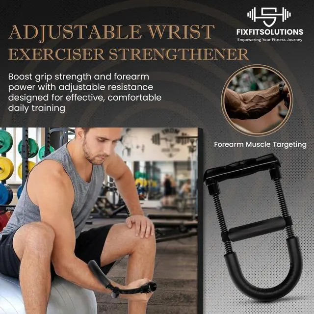 Alt view image 2 of 7 - Forearm Strengthener Wrist Exerciser with Adjustable Tension