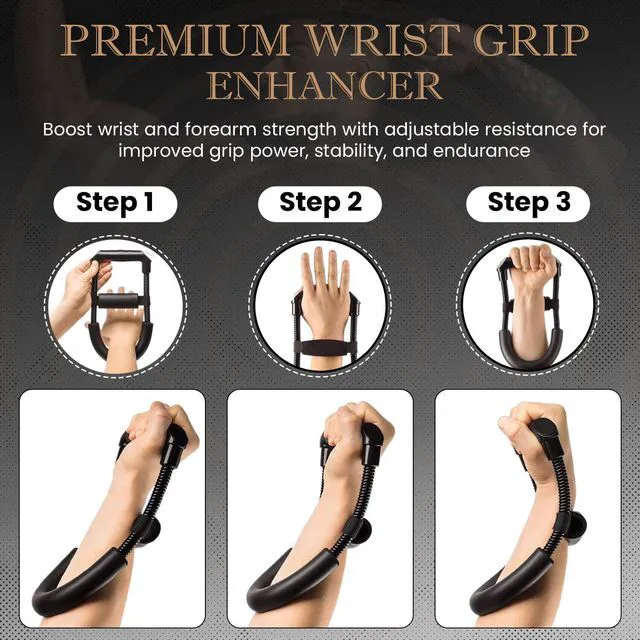 Alt view image 3 of 7 - Forearm Strengthener Wrist Exerciser with Adjustable Tension
